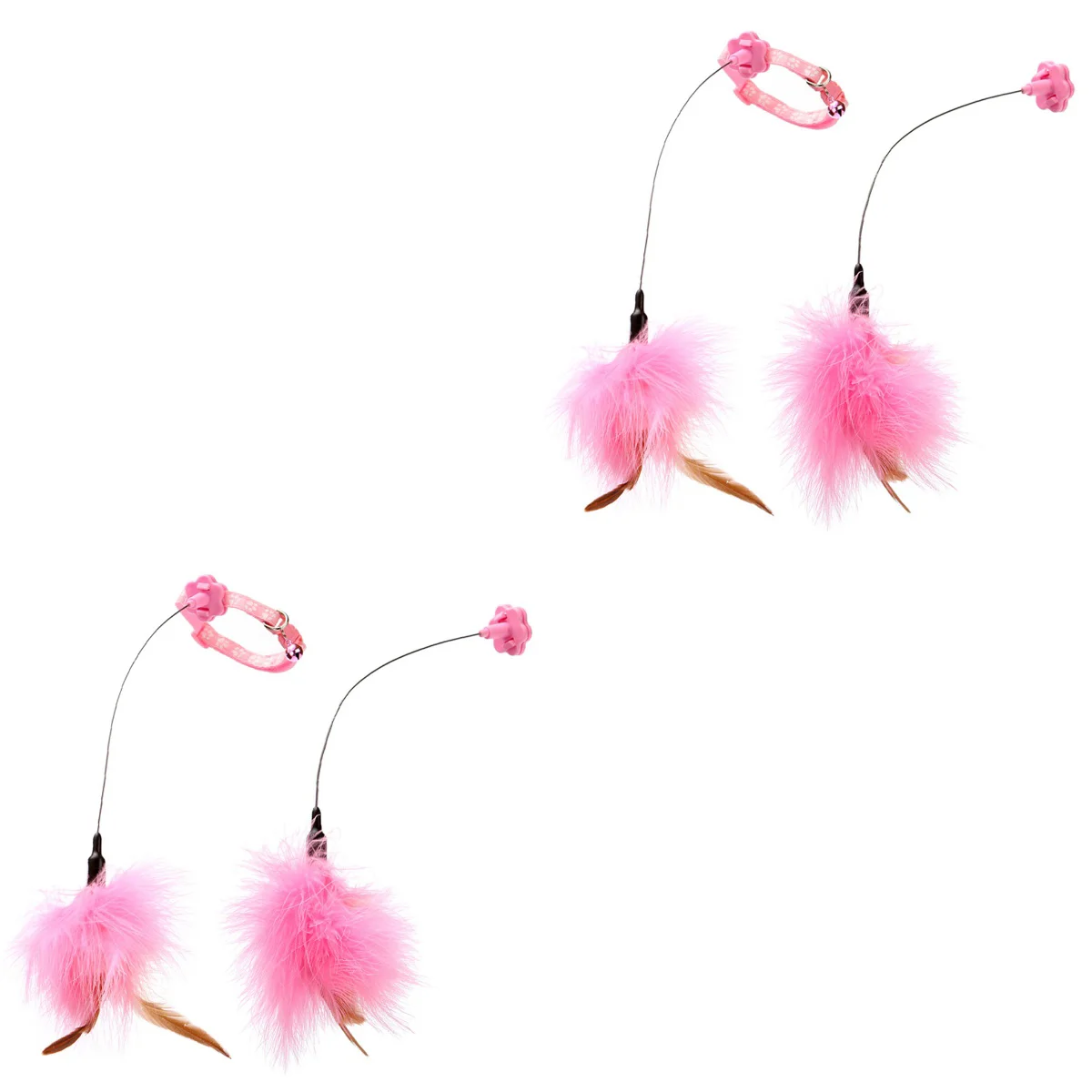 

Ошейник для кошек, 4 шт., игрушки для котят, обогащенная палочка, изделия из стальной проволоки, товары из углеродного алюминиевого сплава, товары для кошек, игровые принадлежности