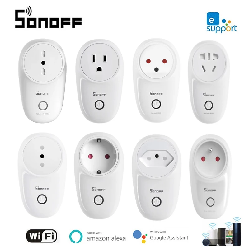 Смарт-розетка SONOFF S26 R2 с поддержкой Wi-Fi 16 А - купить по выгодной цене |