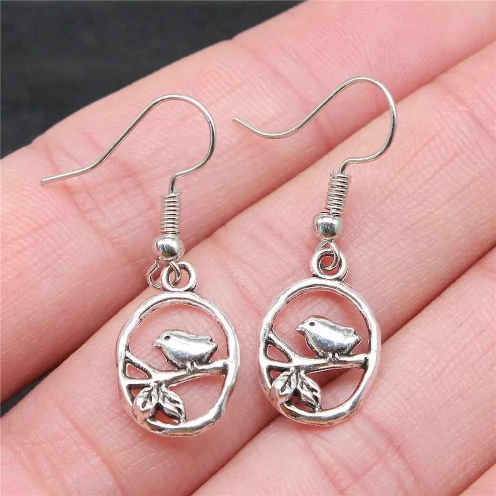 Большие серьги в виде маленькой птицы 1 пара автомобильные аксессуары ювелирные