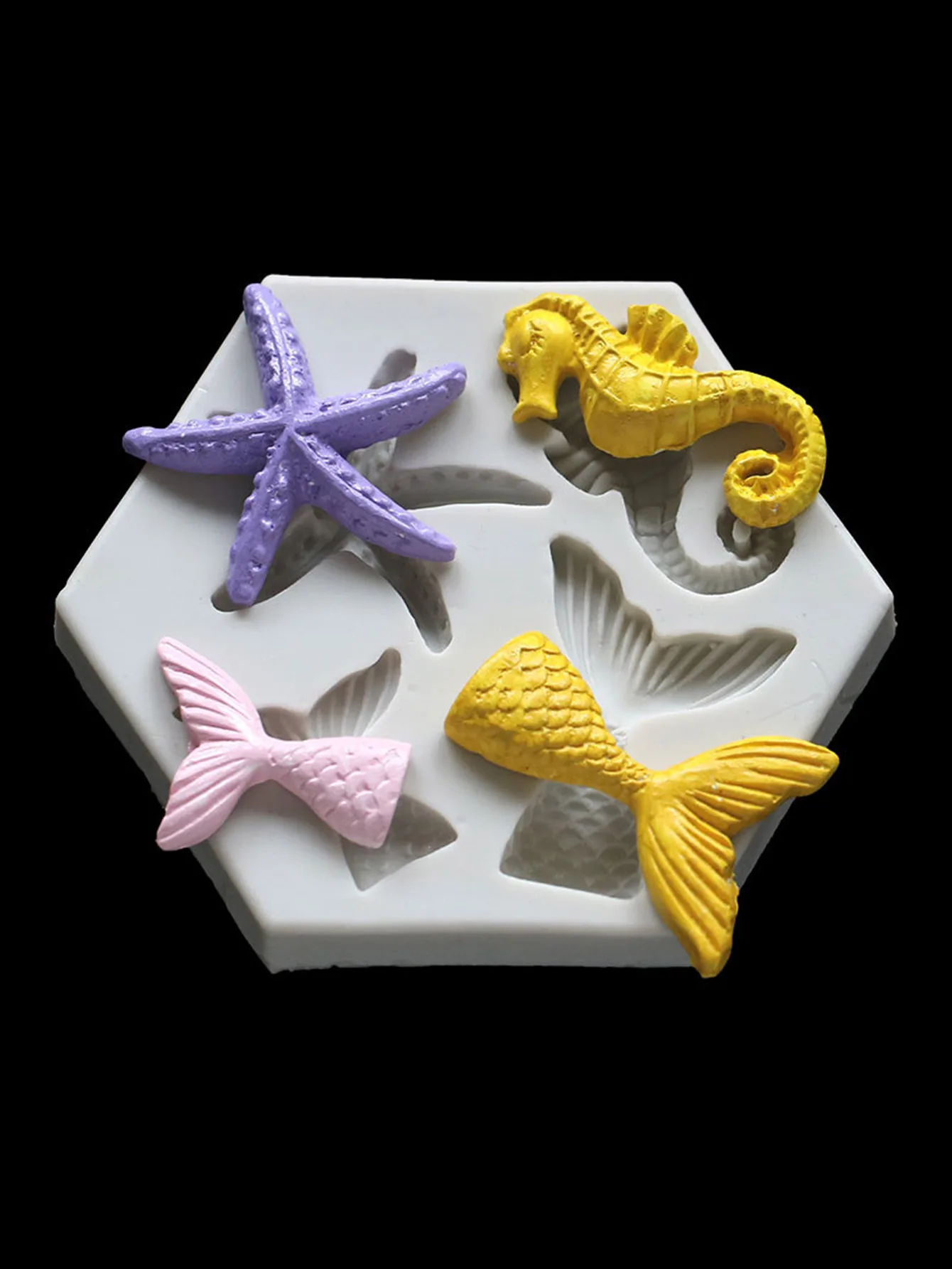 Feiskoo морская тема силиконовая помадная форма русалка Морская звезда лошадь
