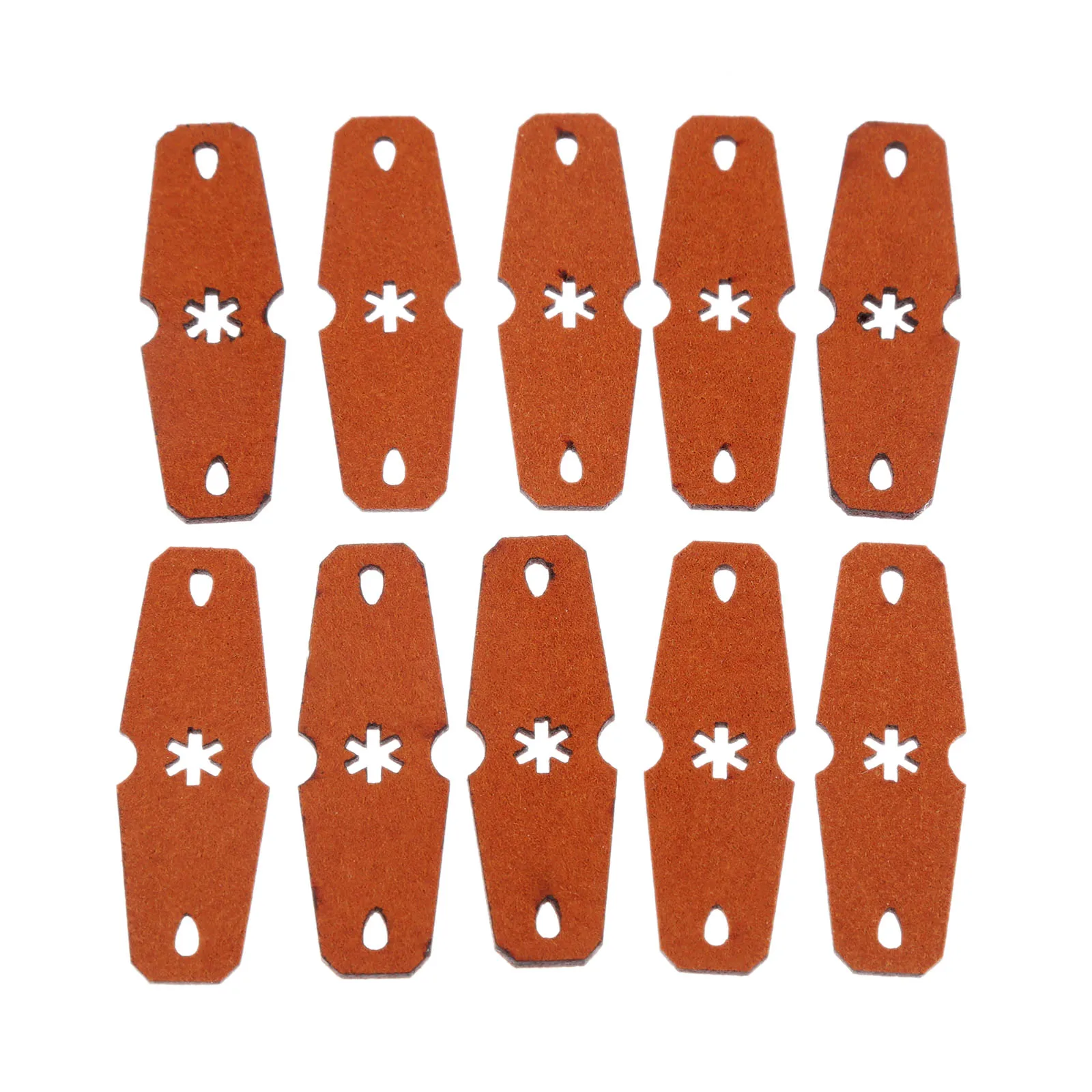 

20/10/5 Pcs Brown Slingshot Non-slip Pocket for Flat Rubber Band PU leather Outdoor Hunting Shooting Accessories 48x 16 x 7mm