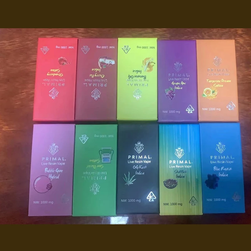 

100Pcs Primal Flat Sliver Cartridges 1.0ml/0.8ml Ceramic Coil 510 Thread Thick Oil 2mm Intake Hole Empty VaporizerCart