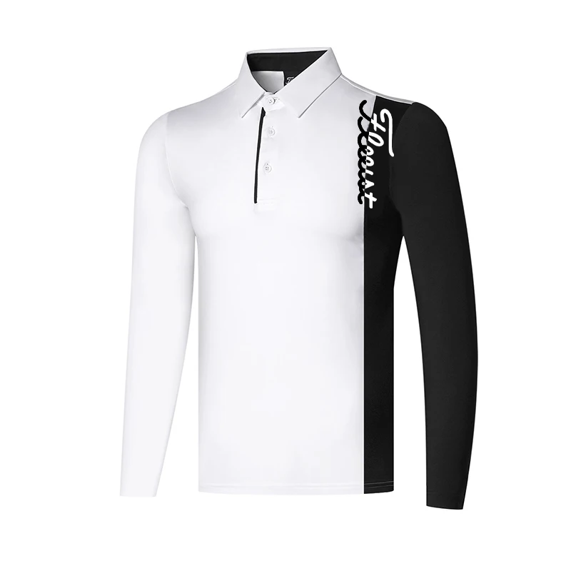 2023 New Golf Clothing Long Sleeve T-shirt Men's Outdoor Sports Ventilation Dry and Sweat Wicking Moisture Absorption Golf Wear