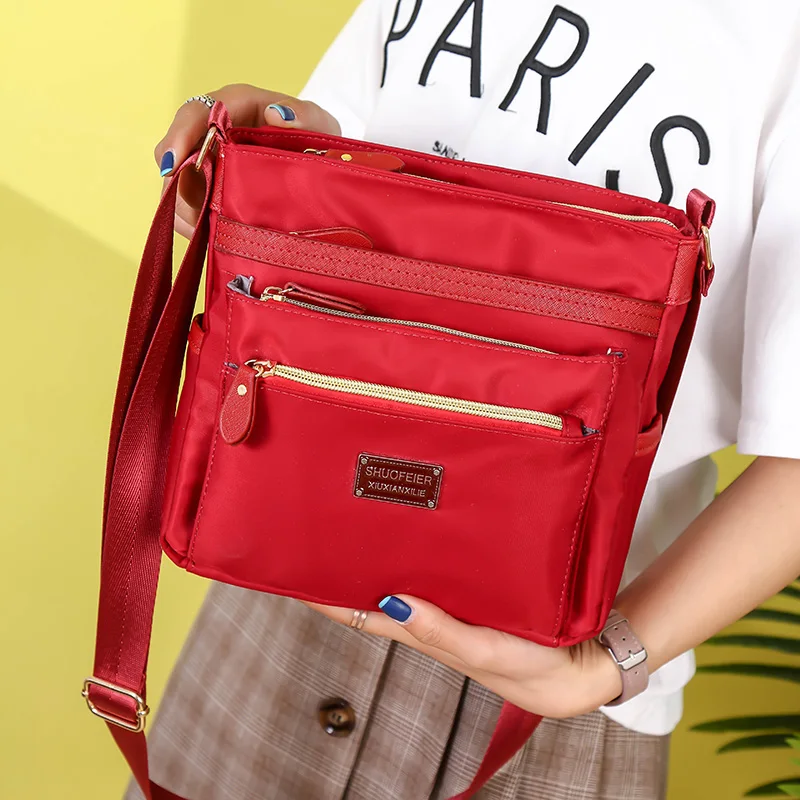 

Brand Retro Women Shoulder Bag High Quality Female CrossBody Bag Travel Handbag Nylon Mummy Diaper Bags Ladies Messenger Bag Sac