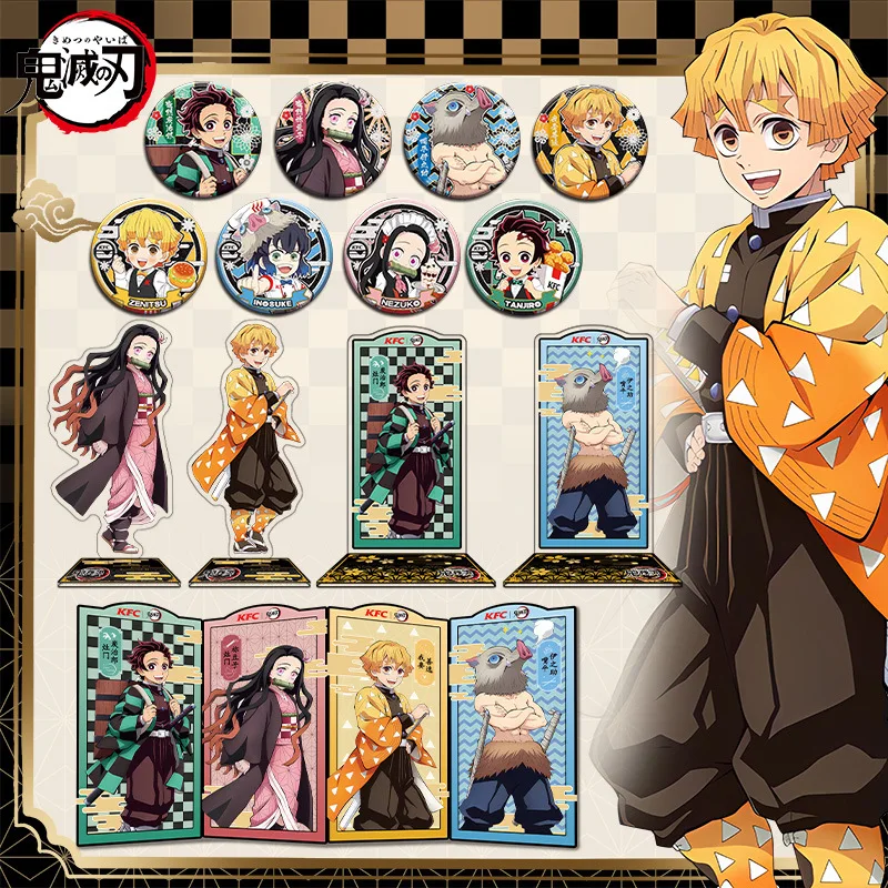 Kamado Nezuko настольная тарелка Декор KFC стоящая Agatsuma Zenitsu коллекция орнаментов