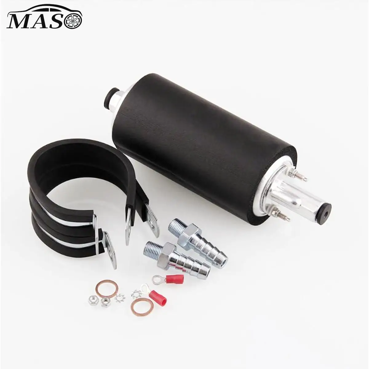 

255 LPH Inline External Fuel Pump for Walbro GSL392 Fuel Line High Pressure Pump Kit Auto Accessories