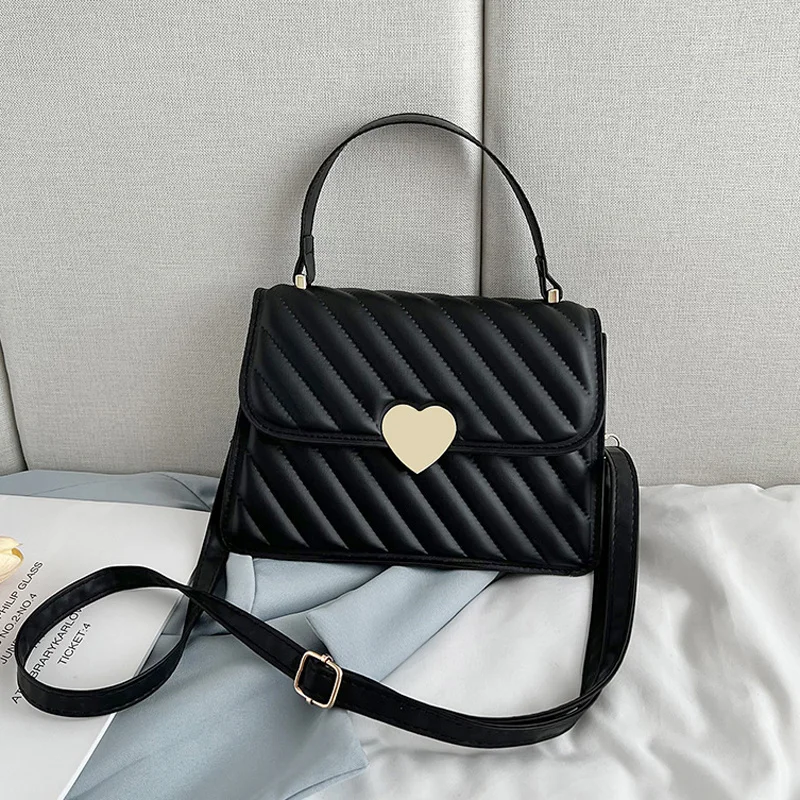 

2022 Fashion Striped Women Shoulder Bag Designer Handbags Ladies Small Top Handle Bags Pu Leather Crossbody Bags