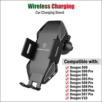 10W Car Wireless Charging Stand for Doogee S90 S95 S68 S88 S98 S97 Pro Plus V10 V20 Car Charger Touch Clamping Phone Holder
