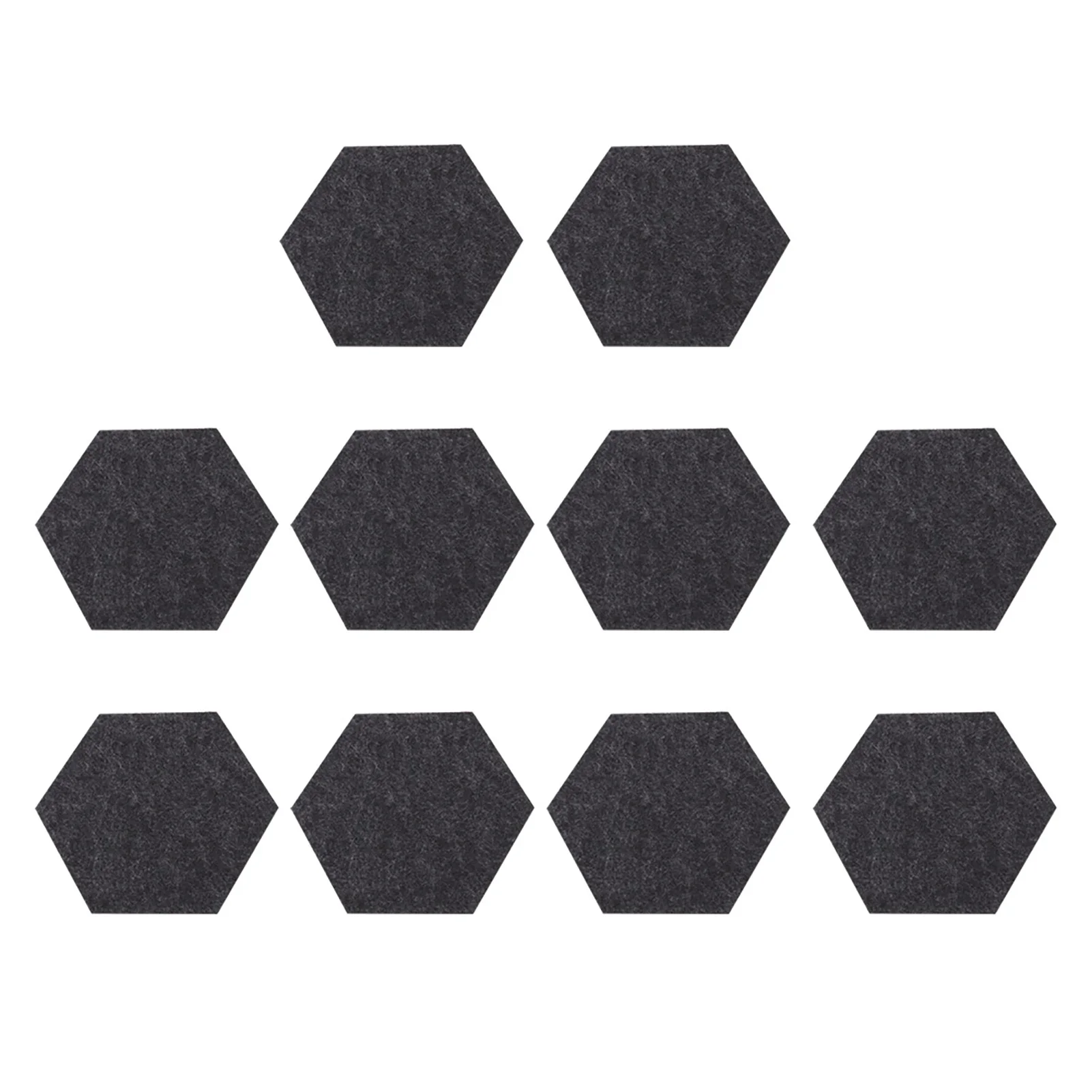 

10PCS/Set Felt Fabric Cup Hexagon Mat Drink Coaster Beer Coffee Placemat