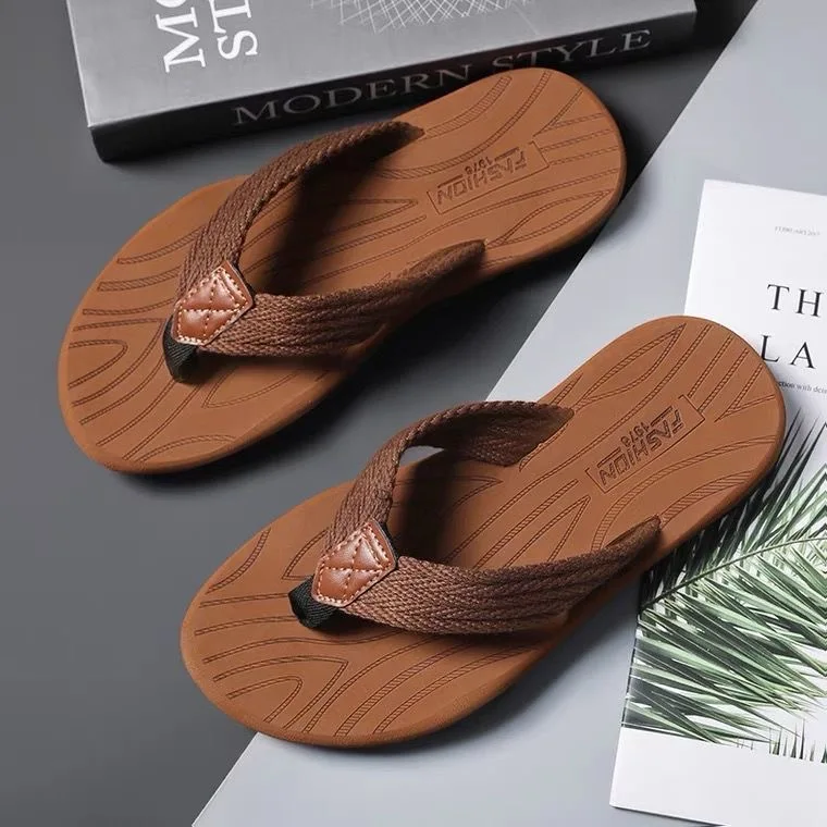 

Men Flip Flops Slippers Summer Beach Skid-proof high Quality Shoes fashion Soft Comfortable Mens Shoes men slippers