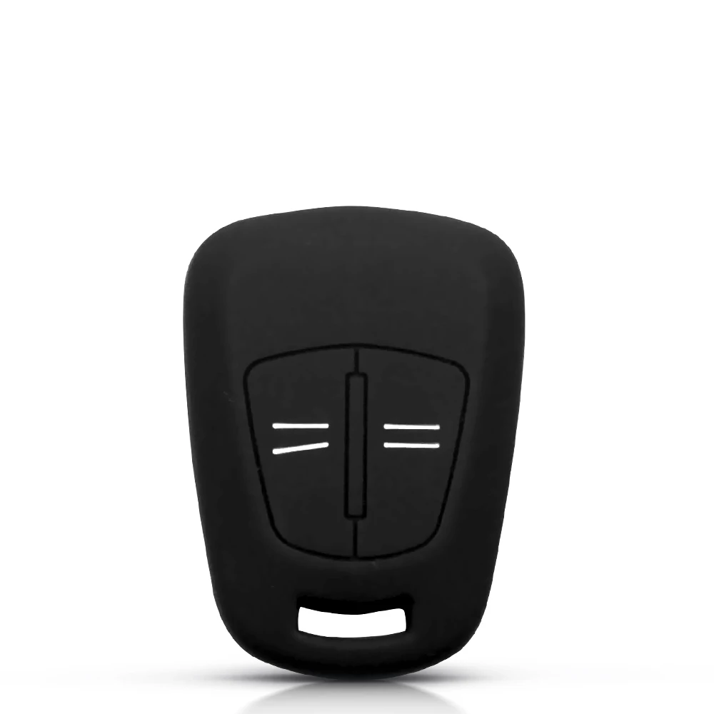 

KEYYOU для Opel Vauxhall Corsa D ASTRA H Meriva Holden Astra Zafira Signum Agila Vectra 2-кнопочный силиконовый чехол для ключей от автомобиля
