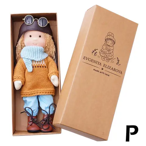 Мини-кукла Вальдорф, оригинальная эмалированная кукла, ручная работа, милый детский подарок на Рождество, игрушка, кукла ручной работы, мягкая набивка