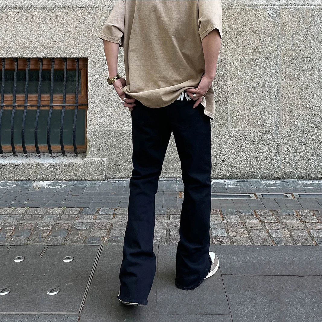 Four Seasons Men's Jeans Retro High Street Style Casual Straight Y2k Pants Loose Jeans Fashion Street Denim Style Ins Hot Sale