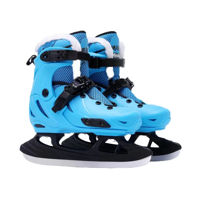 Winter Ice Figure Skates Shoes Professional Thermal Warm Thicken Skating Sneakers With Ice Blade For Kids Adult Teenagers
