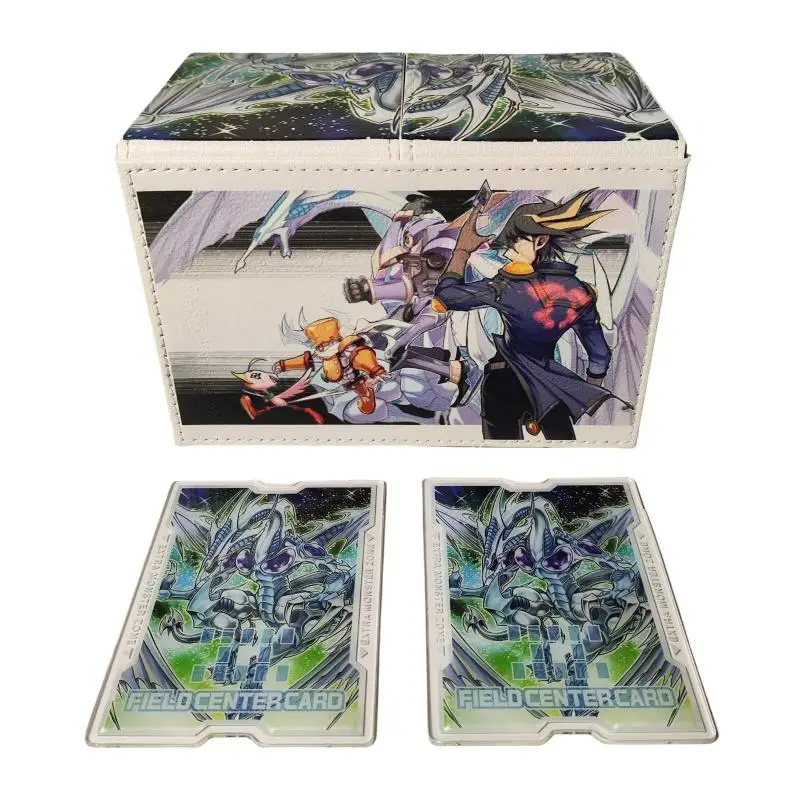 Yu-Gi-Oh чехол для карт Stardust кожа дракона DIY двухуровневая портативная коллекция