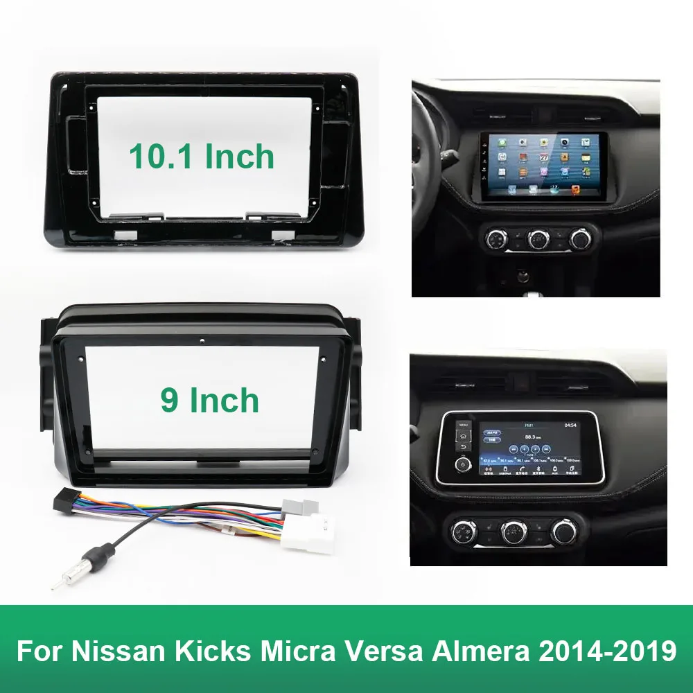 9/10.1 дюймовая Автомобильная рамка адаптер Android стандартная панель комплект для