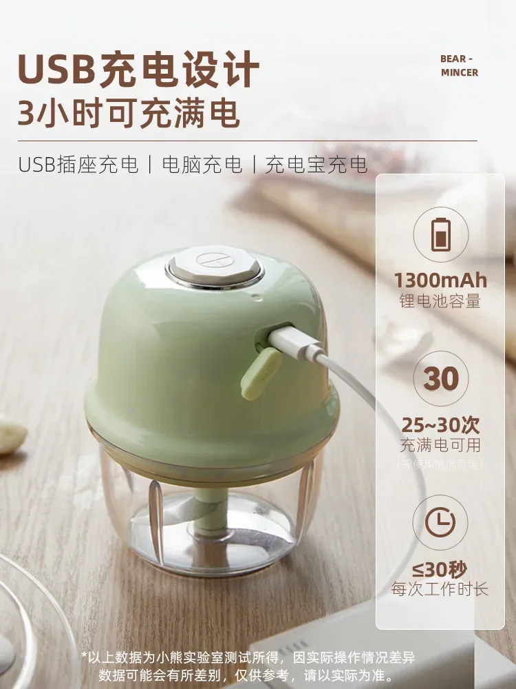 USB портативный электрический измельчитель пищевых продуктов: давилка для