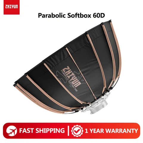 ZHIYUN параболический софтбокс 60D Bowen Mount видеолампа диффузор для Molus G60 X100 аксессуары для фотосъемки