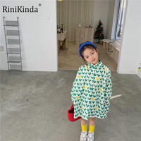 rinikinda 2022 autumn girls blouse fashion korean loose little girls long sleeve shirt cute white long tops children costume