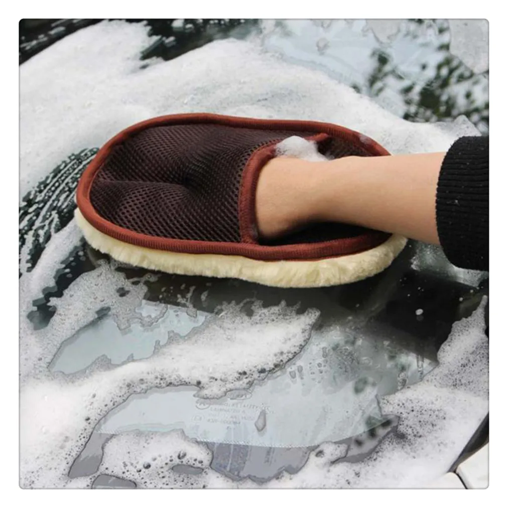 2021 автомобильные шерстяные перчатки для мытья и чистки аксессуары vw-TIGUAN 5N SKODA-OCTAVIA