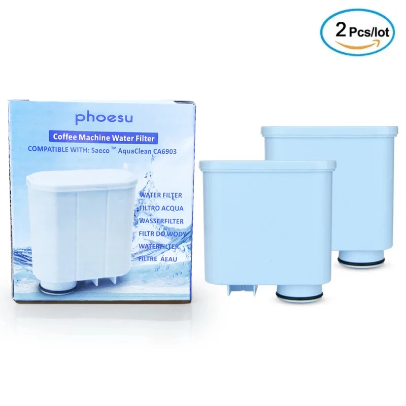 

2-pack coffee machine water filter Spring Source CMF009 replacement for Philips Saeco AquaClean CA6903