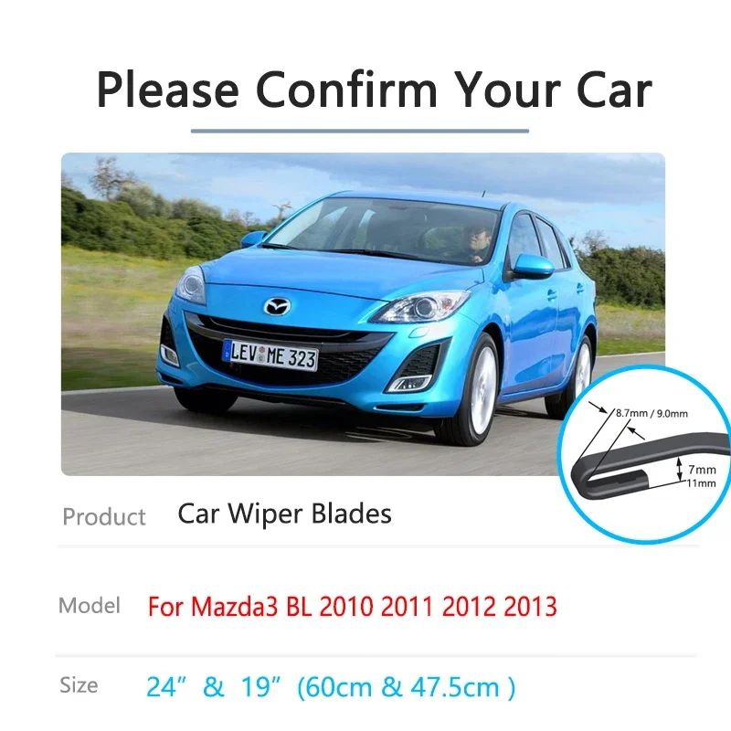 Для Mazda3 BL 2010 2011 2012 2013 передние зимние щетки стеклоочистителя резак для окон