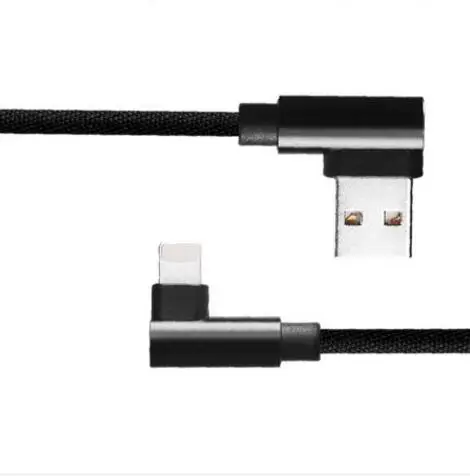 

Плетеный L-образный Micro USB 90 градусов угловой Быстрый Синхронизация данных зарядный кабель плетеный Плетеный
