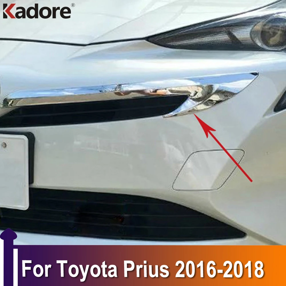 

Для Toyota Prius 2016 2017 2018 внешние аксессуары Хромированная передняя решетка гриля молдинговая крышка отделка автостайлинг
