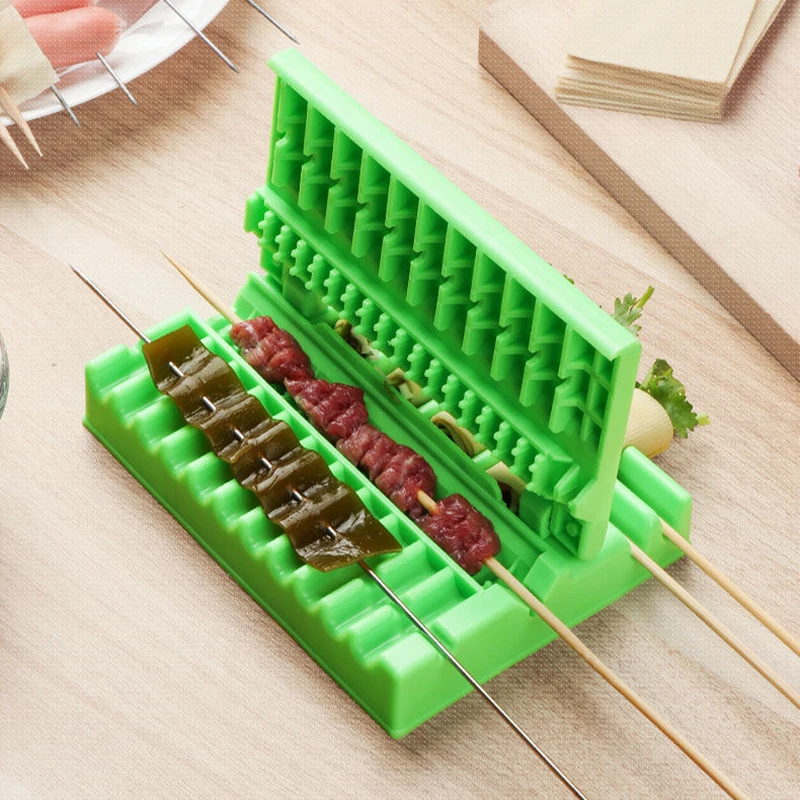 

Multifunctional Barbecue Skewers Artifact Barbecue Meat Skewers Machine Outdoor Camping Household Barbecue Tool Accessories 2023