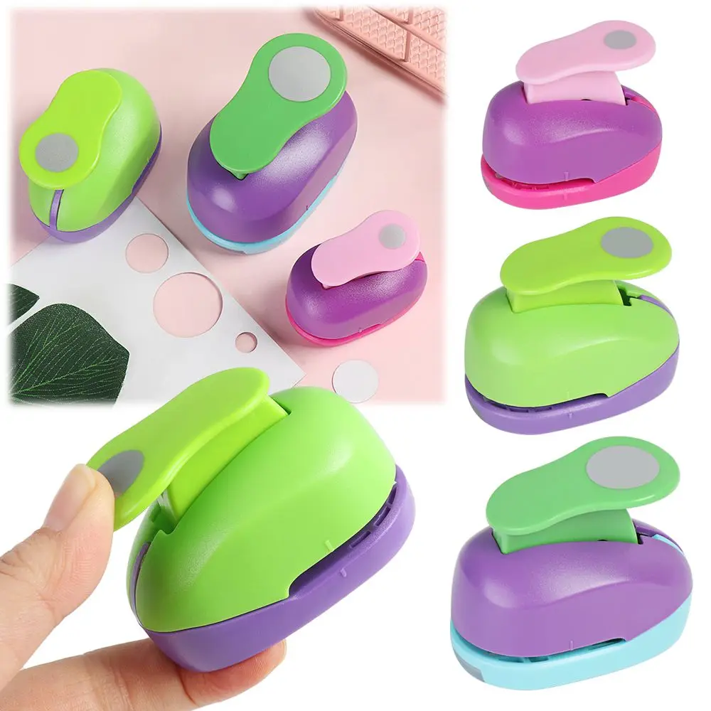 

9mm 16mm 25mm Color Random Gifts Handmade Scrapbooking DIY Cards Making Embossing Paper Shaper Cutter Round Hole Punch