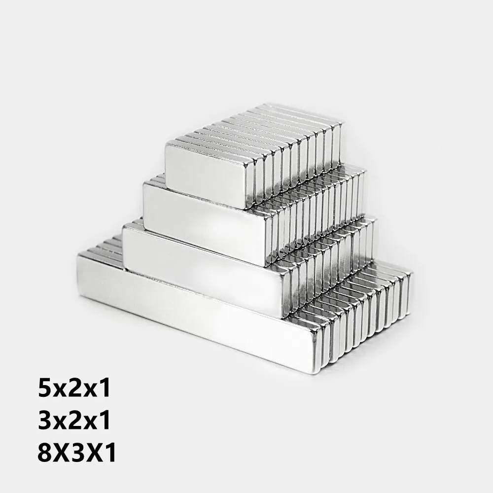 

3x2x1 5X2x1 8x3x1 небольшие блочные магниты N35 3*2*1 Неодимовый Магнит 5*2*1 Постоянный NdFeB мощный магнит 6*2*1 8*3*1