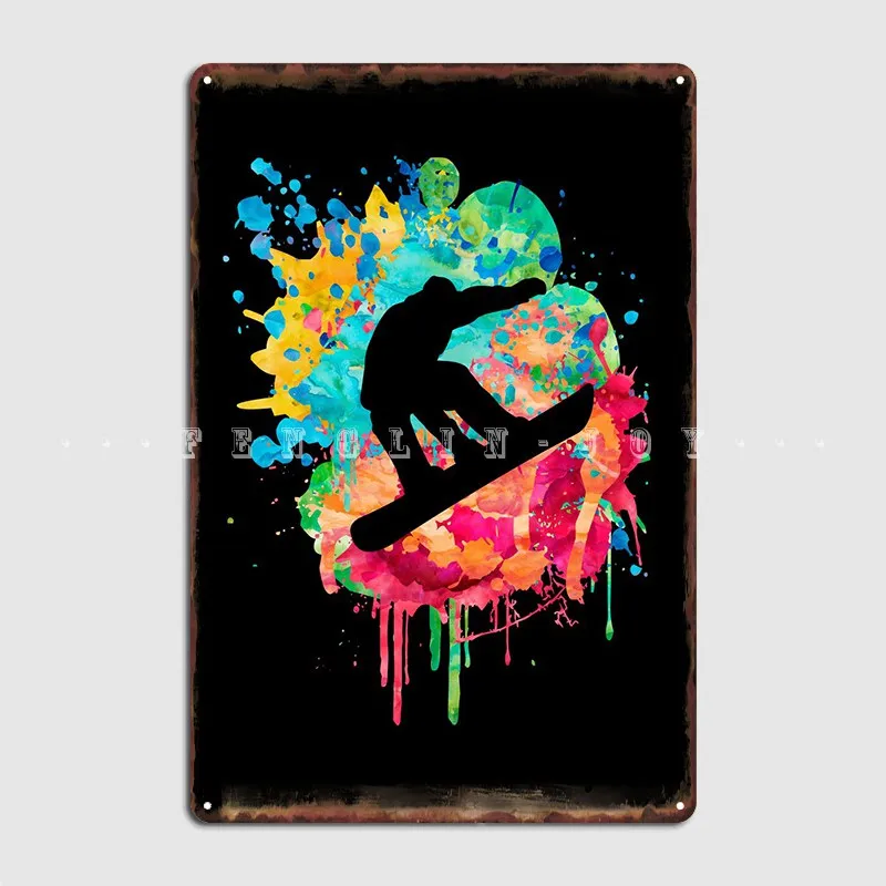 

Металлический плакат со снежинками в действии, постер для паба, винтажные таблички для гостиной, жестяной плакат