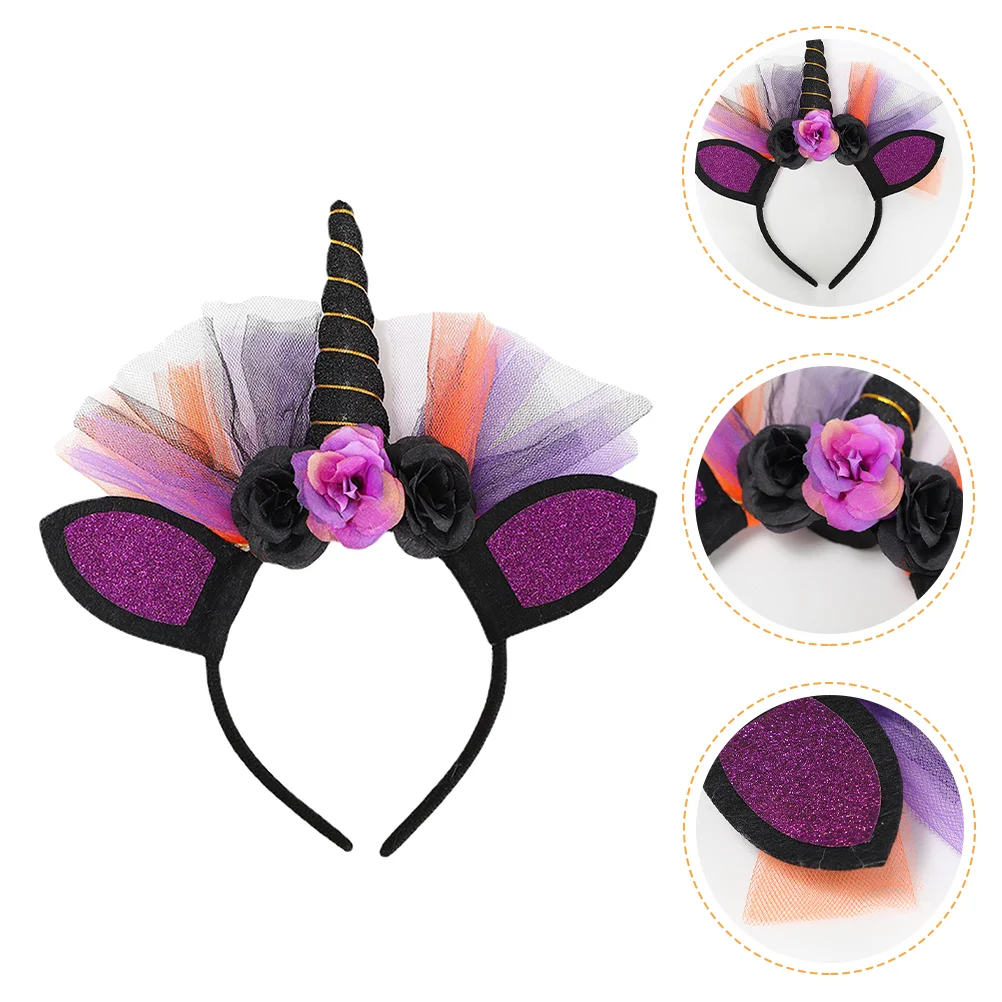 Труба-единорог повязка на голову ленты для волос головной убор губка уникальная