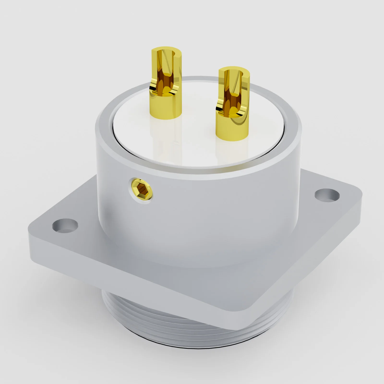 Монолаudio GM16G 2-контактный GX16 штекерный разъем шасси из чистой меди 24-каратного