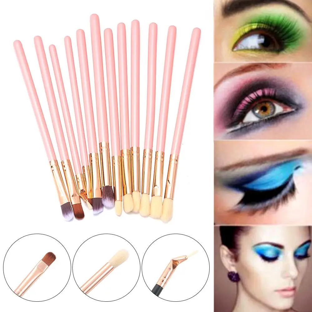 

12Pcs Makeups Double Head Collapsible Dual Purpose Eyebrow Comb Eyelash Curl Makeup Brush Cosmetic Tools