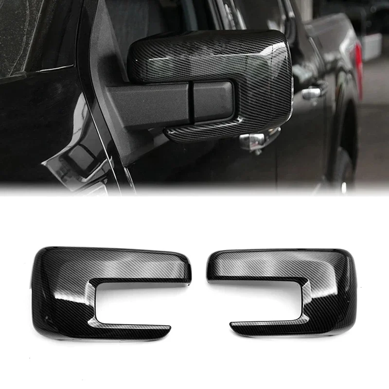 Фото Для Ford F150 F-150 2022 2023, ABS, передняя сторона автомобиля, левое и правое стекло заднего вида, накладка на зеркало, рамка, крышки заднего вида №5