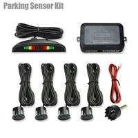 universal car led parking sensor with 4 radar accurate digital display of obstacle distance alarm parking sensor kit