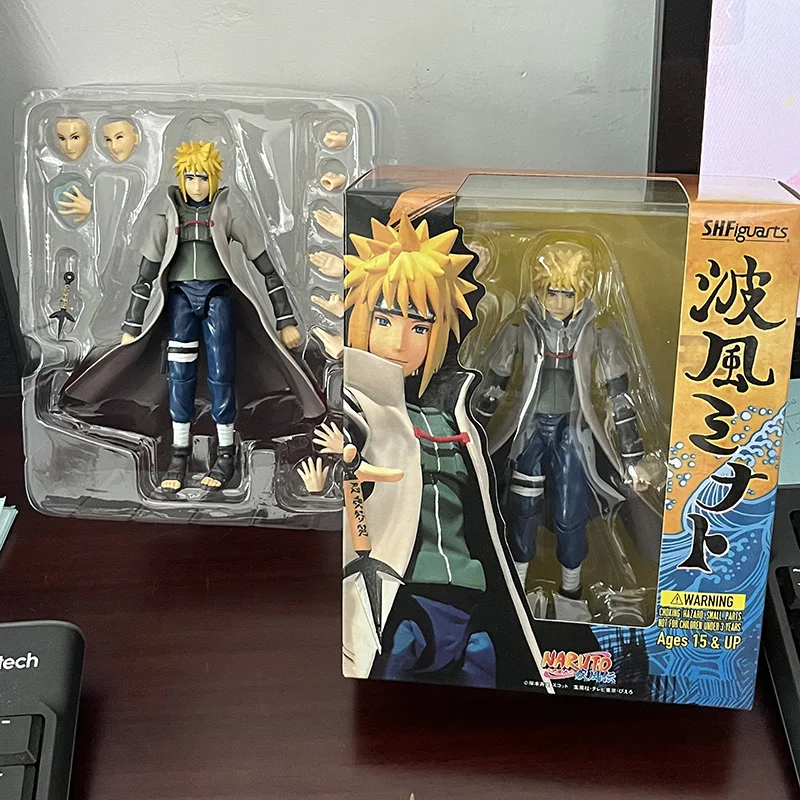 

S.H.Figuarts SHF Naruto Shippuden Fourth Generation Namikaze Minato Anime Action Figure Model Toys Room Ornament Gift For Kids