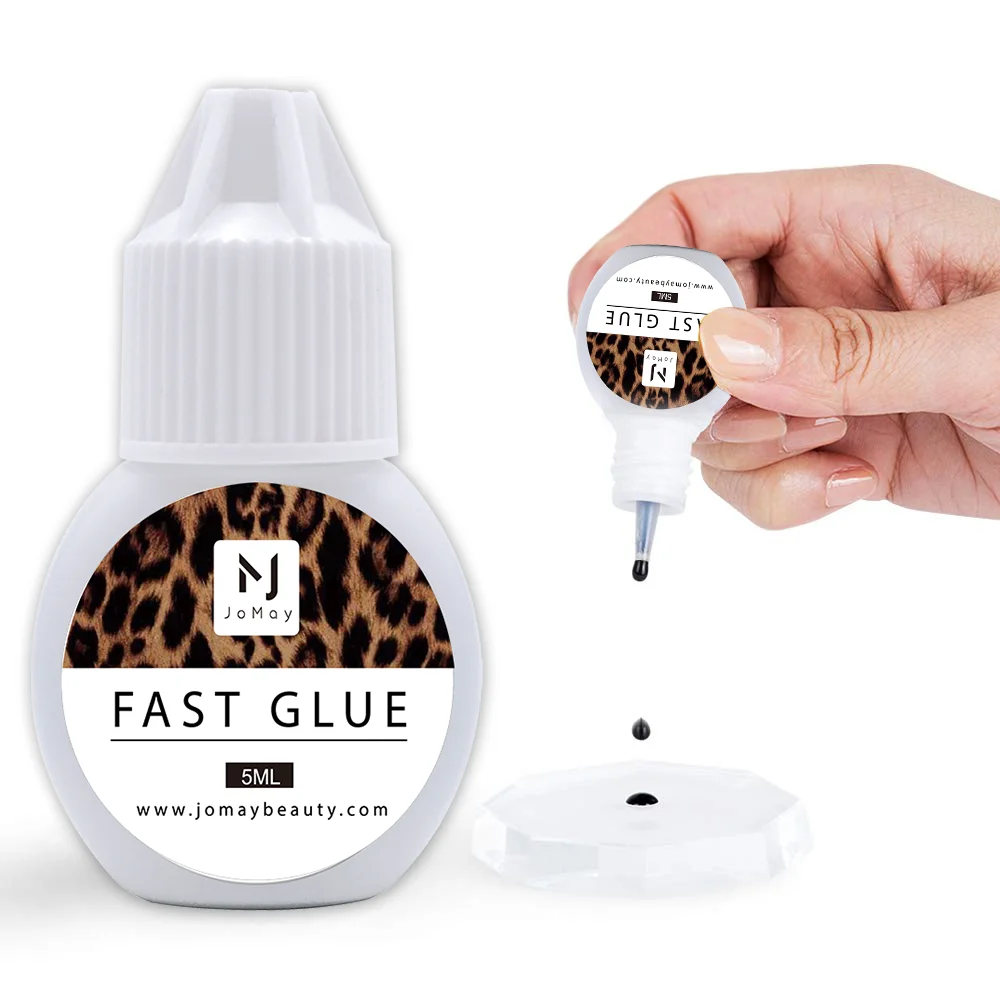 

5ml 1 Second Fast Drying Strong False Eye Lash Extension Glue Adhesive Retention 5-7 Weeks Low Smell Mink Eyelash Glue