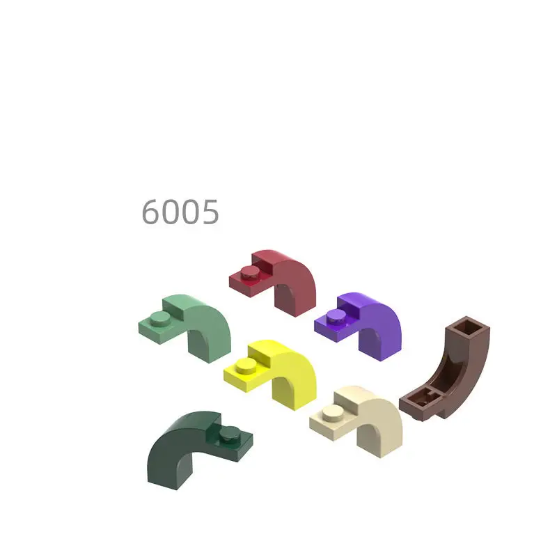 98 шт. MOC совместимые детали 6005 92903 75831 свод кирпича 1x3x2 изогнутый верх строительные