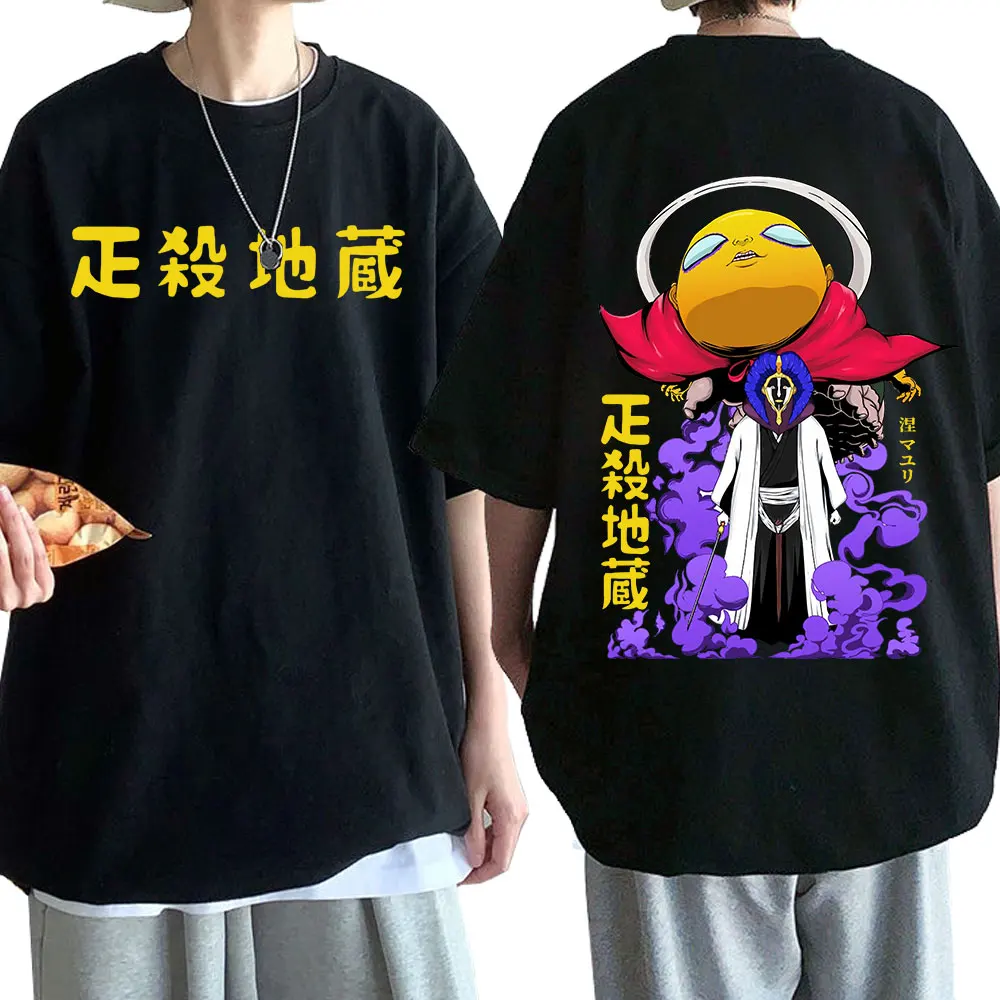 

Anime Bleach Kurotsuchi Mayuri Ashisogijizou Gotei 12 Graphic T Shirt Men Women Casual Oversized T-shirt Harajuku Streetwear
