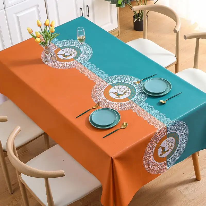 

Colorful and beautiful tablecloth, waterproof and oil resistant_AN1890
