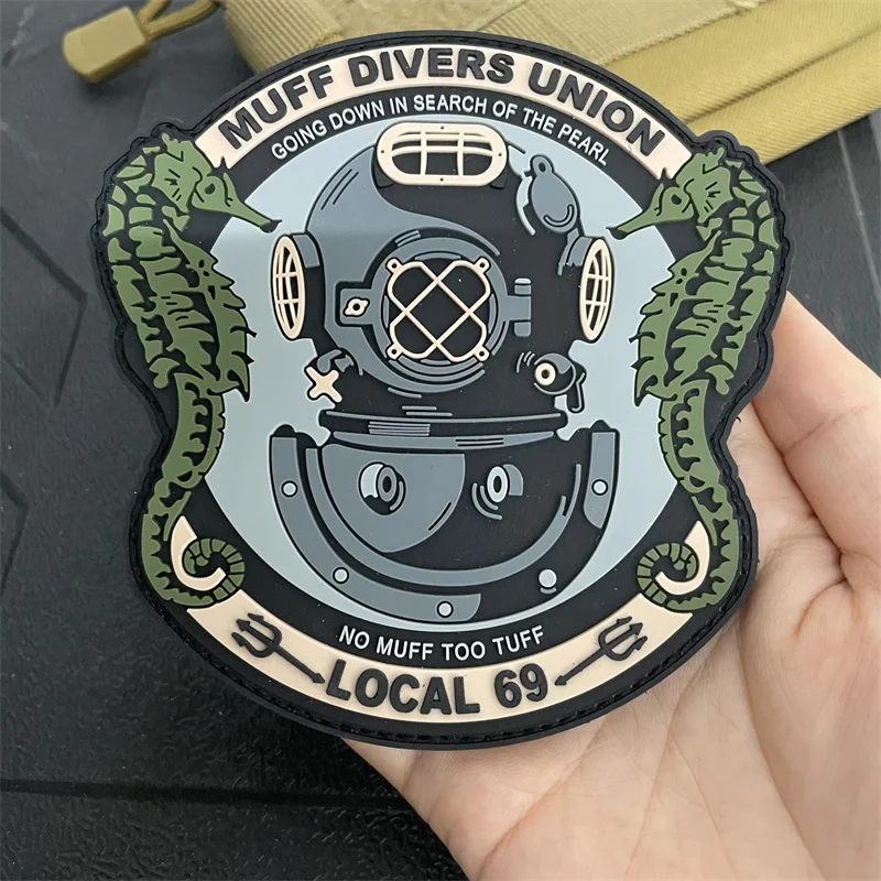 Нашивки на липучке из ПВХ для дайвинга одежды погружение в поисках жемчуга