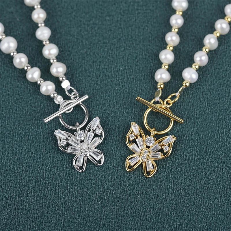 Модное ожерелье с имитацией жемчуга