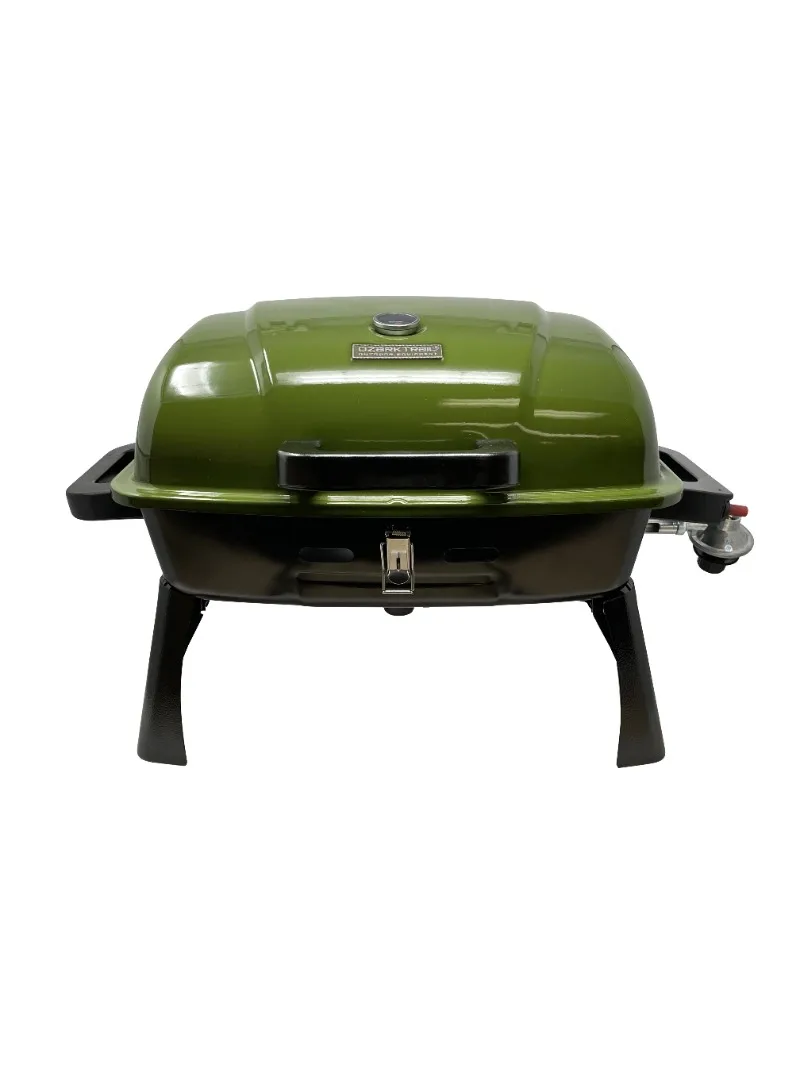 

Portable 1 Burner Gas Grill with Interchangeable Griddle Plate
