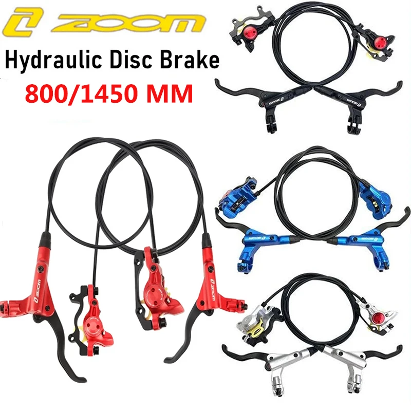 

ZOOM HB875 MTB Bike Hydraulic Disc Brake Set 800/1450mm Rotor Left Front/Right Rear Mountain Bicycle Oil Pressure Disc Brake Set