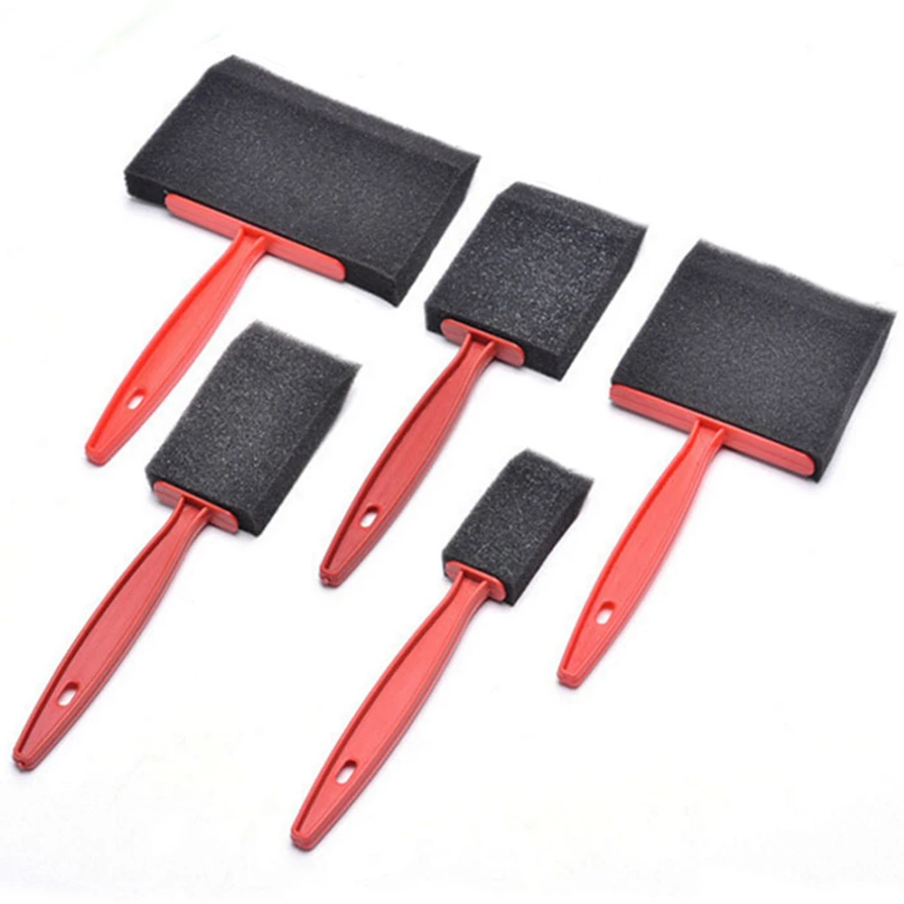 

5pcs Painting Graffiti For Kids Students Gift With Handle Portable School Art Supplies DIY Craft Foam Brush