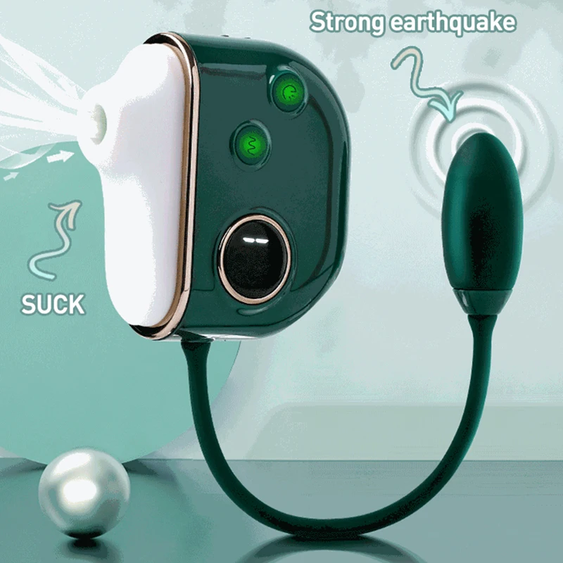 Умный дисплей сильная вибрация всасывание яйца коробка для женского всасывания