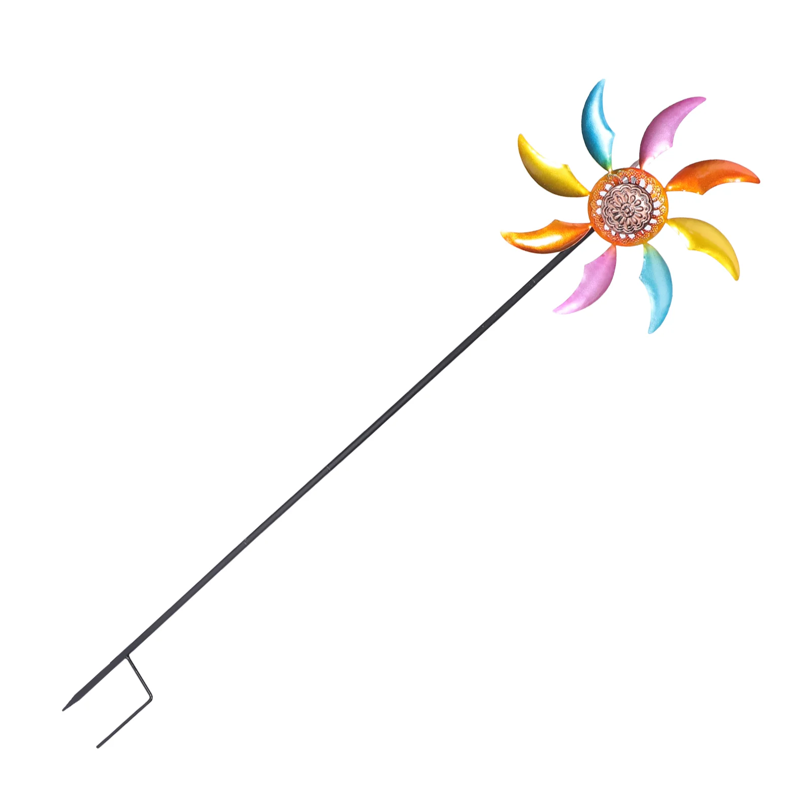 

Wrought Iron Metal Trim Decor Spinners Yard Garden Clearance Adornment Large Pinwheel Decorative