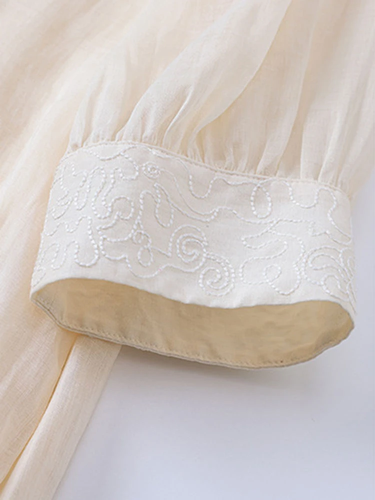 Высококачественное женское платье с вышивкой Рами весна-лето 2024 Новое